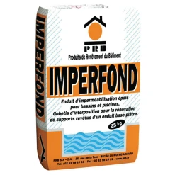 PRB Enduit D'imperméabilisation épais Pour Piscines Et Bassins - Imperfond - Sac De 25 Kg