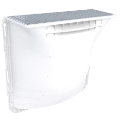 Aco Cour Anglaise 1250 X 1000 X 400 Mm Avec Grille Caillebotis Maille 30 X 30 Mm - Accessible Piéton - Kit De Montage