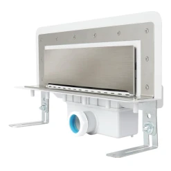 Nicoll Caniveau De Douche Mural Docia - Ø 40 Mm - Longueur 423 Mm - Vendu Sans La Grille Magnétique