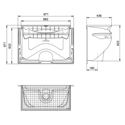Aco Cour Anglaise 800 X 600 X 400 Mm Avec Grille Caillebotis Maille 30 X 30 Mm - Accessible Piéton - Kit De Montage -Grand Sud Boutique 2 8