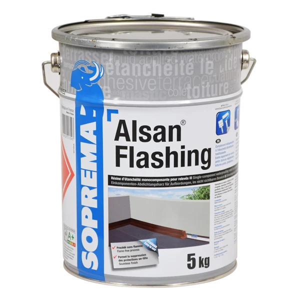 Soprema Résine D'étanchéité Liquide Pour Relevés - Alsan Flashing - Seau De 5 KG 2 Soprema Résine D'étanchéité Liquide Pour Relevés - Alsan Flashing - Seau De 5 KG – Image 2