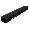 Caniveau Avec Grille En Fonte - Résistance B125 - Connecto Nicoll - L. Int. 98 Mm / Ext. 136 Mm - 1 Ml