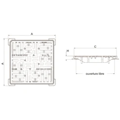 Grille PMR Plate GR'PARK 2 C250 -Grand Sud Boutique autrevisuel 1000958