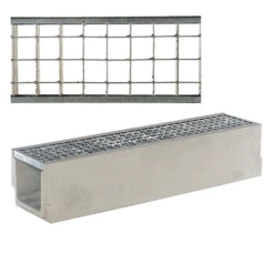 Sebico Caniveau SEBIDRAIN AM + Grille Caillebotis Résistance : Classe B125 -Grand Sud Boutique caniveausebidrainamgrillecaillebotis 522121