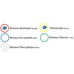 Gaine TPC Annelée En Polyéthylène Double Paroi - Diam. 110 Mm - Rouge L.50 M