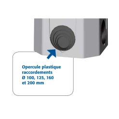 Sebico Boîte à Opercules CR50A Pour Regard D'eaux Pluviales - Béton Allégé