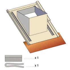 Cheminées Poujoulat Embase D'étanchéité Universelle TRADINOV + KE - EBU 045