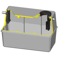 Sebico Fosse Septique Toutes Eaux En Béton Avec Filtre Et Cartouche 30EI - 310x120x130 Cm - 3000 Litres -Grand Sud Boutique fosse 20beton 203000l