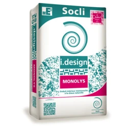 Mortier D'enduit Intérieur En Chaux Hydraulique Naturelle - MONOLYS - Sac De 25 KG