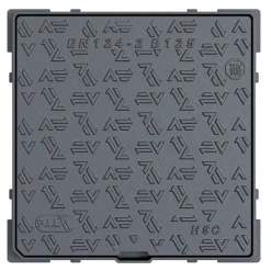 Regard Hydraulique De Trottoir - Carré Fonte Noire - B125 - 400x400 CM