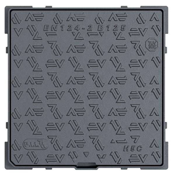 Regard Hydraulique De Trottoir - Carré Fonte Noire - B125 - 400x400 CM 1 Regard Hydraulique De Trottoir - Carré Fonte Noire - B125 - 400x400 CM