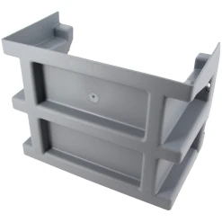 Réhausse Nicoll ECA7 Pour Courette Anglaise - PVC Gris Clair - 260 MM X 135 MM X 180 MM