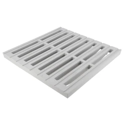 Grille Pour Collecte Des Eaux De Ruissellement - Nicoll - Gris Clair - 300 X 300 Mm