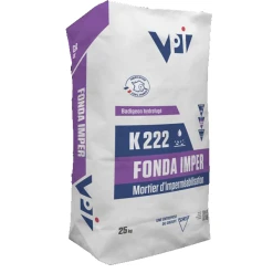 Vicat Mortier D'imperméabilisation Pour Fondations - Fonda Imper K222 - Sac De 25 Kg