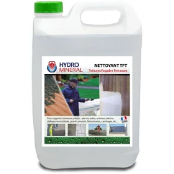 Hydro Mineral Nettoyant Toitures Façades Terrasses TFT Hydro-Minéral - Bidon De 5 Litres