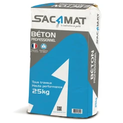 Béton Sec Professionnel C 35/45 - Sacamat - Sac De 25 Kg