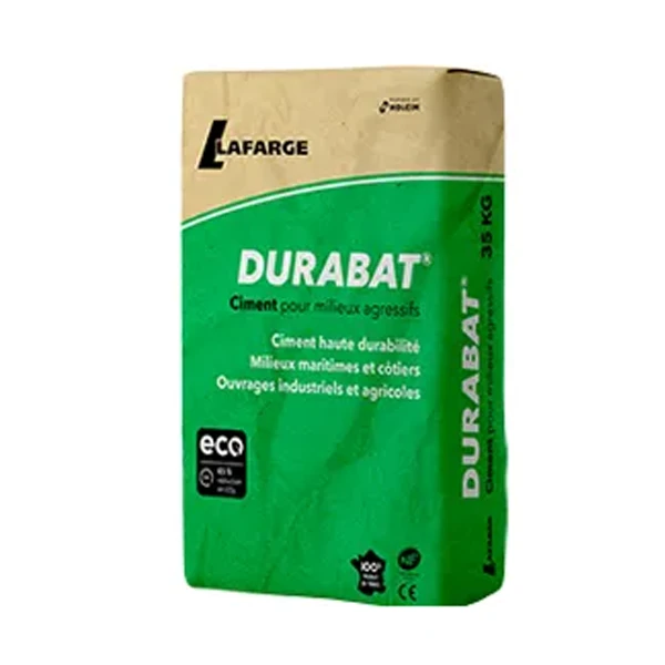 Ciment Durabat 42,5N CE NF - Sac De 35kg 1 Ciment Durabat 42,5N CE NF - Sac De 35kg