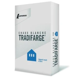 Lafarge Ciment Chaux Hydraulique Blanche - Tradifarge Plus - Sac De 35 KG