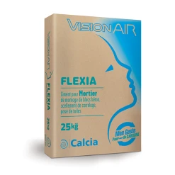 Calcia Ciment Pour Mortier De Montage Avec Air Entraîné - VisionAIR Flexia - Type MC 12.5 - Sac De 25 Kg