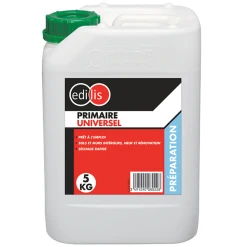 Primaire D'adhérence Universel EDILIS - Sols Et Murs Intérieurs - Bidon De 5 KG