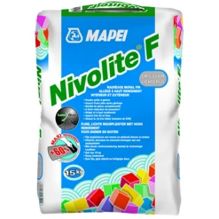 Mapei Mortier De Ragréage Mural Fin Allégé Pour Intérieur Et Extérieur - Nivolite F - Sac De 15 Kg