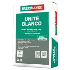 Parexlanko Mortier "3 En 1" UNITÉ BLANCO Pour Système ITE - 25 KG