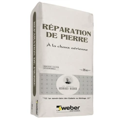 Mortier à La Chaux Aérienne Weber Pour Réparation De Pierre