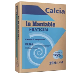 Ciment à Maçonner MC 12,5 Le Maniable Baticem® Calcia - Sac De 35 Kg