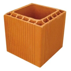 Terreal Boisseau Alvéolé En Terre Cuite à Section Carrée