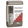 Mortier Réfractaire 1100°C - Prosec MR1100 - Sac Papier Avec Film Imperméable De 25 Kg