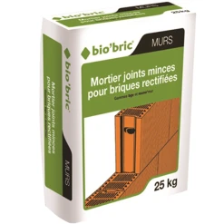 Biobric Mortier Joints Minces Pour Briques Rectifiées - Bio'bric - Sac De 25 KG