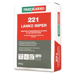Mortier D'imperméabilisation - 221 LANKO IMPER Parexlanko - Sac De 25 KG