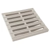 Grille Pour Collecte Des Eaux De Ruissellement - Nicoll - Gris Clair - 250 X 250 Mm