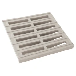 Grille Pour Collecte Des Eaux De Ruissellement - Nicoll - Gris Clair - 250 X 250 Mm
