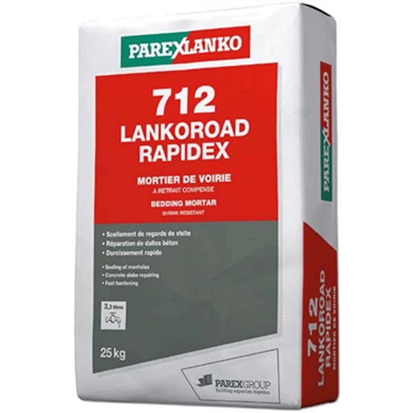 Parexlanko Mortier De Voirie à Retrait Compensé LANKOROAD RAPIDEX 712 - Sac De 25 KG 1 Parexlanko Mortier De Voirie à Retrait Compensé LANKOROAD RAPIDEX 712 - Sac De 25 KG
