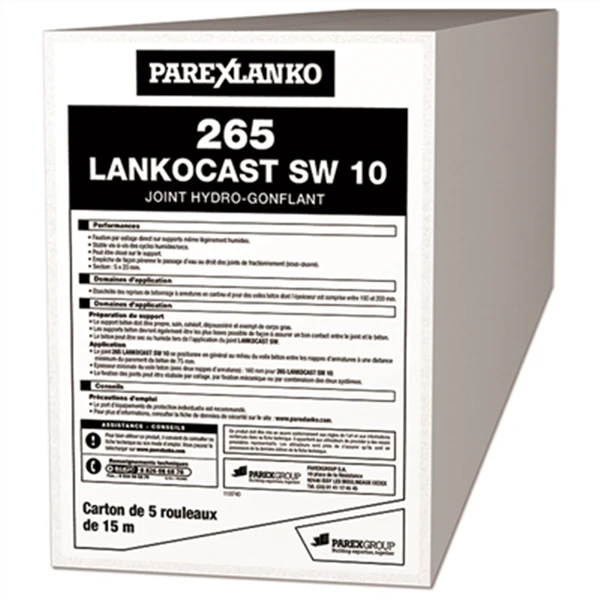 Parexlanko Joints Hydro-expansifs - Rouleau De 15 M - 0.005x0.020 M - Carton De 5 Rouleaux PCE 1 Parexlanko Joints Hydro-expansifs - Rouleau De 15 M - 0.005x0.020 M - Carton De 5 Rouleaux PCE