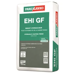 Parexlanko Enduit Hydraulique épais EHI GF Grain Fin Parex - G20 Blanc Cassé - Sac De 25 KG