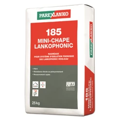 Parexlanko Enduit De Ragréage Fibré Pour Isolation Phonique Sous Carrelage - 185 Mini-Chape Lankophonic - Sac De 15 KG