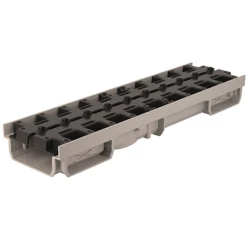 Caniveau Invisible Avec Grille PVC - A15 - Connecto Invisible Nicoll - L100 Int/130 Ext - L.0,5 M